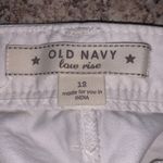 Old Navy White Low Rise Folded Hem Summer Shorts Photo 4