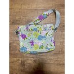 Vera Bradley grey gray floral laptop messenger bag Photo 6