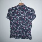 Brooks Brothers Red Fleece 4 Side Neck Sash Navy Plum Floral Top Photo 6