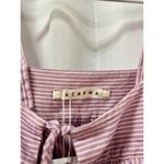 Xirena Striped Sleeveless Pleated Tie Front Midi Dress Purple/Pink Womens Medium Photo 6
