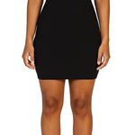 Alexa B Women’s Classic Black Spaghetti Strap Front Bow Mini Dress Size 4 Photo 0