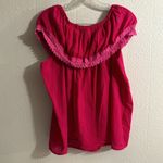 Campesina Embroider Top Mexican Blouse Fiesta Top Embroidered Top Pink Size 1X Photo 4