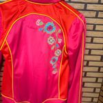 Johnny Was  Orange And Pink Embroidered Jacket Size Medium Photo 5