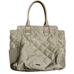 Rebecca Minkoff diaper bag quilted canvas with nylon interior. Taupe dark tan Photo 0
