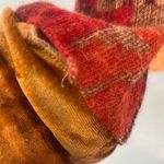 Marcia Bloom Pullover Long Sleeve Boucle Velvet Orange Sweater Cowl Top Sz XL Photo 7