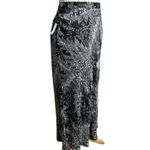 Anthropologie  Bias Satin Midi Skirt 8 Black Floral Romantic Fairy Whimsygoth NEW Photo 2