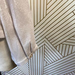 Reiss  Maja V-Neck Metallic Top‎ in Neutral Photo 9