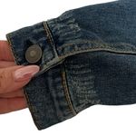 Silver Jeans Silver Jean Company Women’s Shelby Cropped Denim Distressed Frayed Jacket S Photo 13