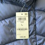 Charter Club  Packable 3/4 Length Puffer Hooded Jacket Marine L NWT Photo 7