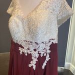 Women’s Ivory Lace Top Chiffon V Photo 7