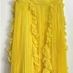 Mac Duggal Ruffle Chiffon Gown in Sunshine Size US 6 Photo 0