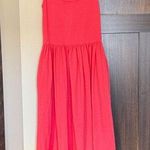 Anthropologie  Sundry Women’s Mix Media Tank Maxi Dress Tangerine Size XS Photo 0