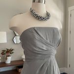 Laundry by Shelli Segal Metallic silver gown - Photo 2