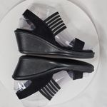 Skechers Womens Cali Rumblers Strappy Wedge Sandals Size 6 Black Slingback Photo 3