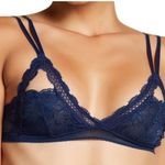 Sam Edelman  Navy Blue Peekaboo Triangle Cup Lace Bralette Size S Small NWT!!! Photo 0