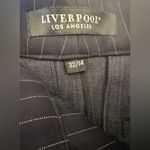 Liverpool 32/14 Casual Dress Pants Tapered Black White Stripes Women’s Work Pant Photo 3