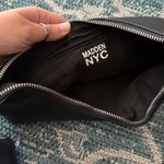 Madden NYC Black Faux Leather Shoulder Baguette Bag Y2K Style Adjustable Strap Photo 2