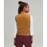 Lululemon Women's  Athleisure Non-Stop Bomber Vest Bold Beige size 6 Bohemian Photo 1