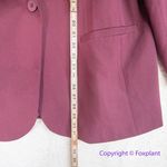 Eloquii New!  Wide Belt Single Breasted Blazer‎ burgundy, size 16 Photo 7