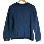 Vintage Heirloom Collectibles Cardigan Womens XL Blue Patchwork Embroidered Photo 3