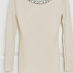 Emerald Sundae Party Dress Rhinestone Neck Long Sleeve Mini Dress M Photo 0