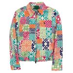 Polo Ralph Lauren quilted pattern cotton lightweight multicolored jacket XS 😍 Pink Photo 0