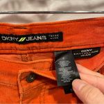 DKNY Y2K  Jeans pumpkin orange corduroy mid-rise flare East Village Jean sz 8 Photo 6