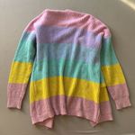 mia mod. Rainbow Striped Open Front Cardigan Photo 6