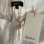 100% European Linen Pleated Trouser, White , 16 / 26 Photo 5