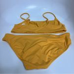 Athleta Scoop Bikini in mustard yellow size medium Photo 6