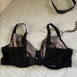 Chantelle  black lace mesh dark sexy romantic goth bra 40DD Photo 2