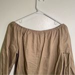 NA NIN Blouse 3/4 Sleeve Off Shoulder Beige 1 Tan Size undefined Photo 5