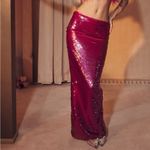 House Of CB NEW  Alexis Pink Sequin Maxi Skirt Photo 2