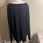 Gap  long sleeve soft spun u-neck true black shirt Photo 1