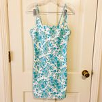 XOXO Vintage Y2K dresses white & blue linen floral dress Photo 3