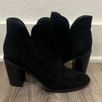 Black Suede Short heel boots, Women’s size 9 Photo 0