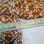 Solitaire Geometric Kaftan Tunic Top – Women's XL Rust White Lace Trim Rayon Photo 2