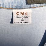CMC by color me cotton Chambray Denim Jean Top Shirt Short SZ L Blue Size L Photo 5