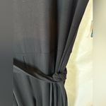 NWT Old Navy Women's Jumpsuit Size Lg Black Solid Short Sleeve Tie Wide Leg Crop Photo 2