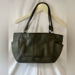 Coach Authentic  Park Genuine Leather Carrier Tote Green  D1492-F29898 Photo 0