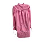 Monki Pink Ruffle Sleeve Cotton Mini Dress – Size 34 (XS/S)Y2K Soft Girl Photo 2