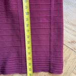 Herve Leger Jada Knee Length Bandage Dress, Beet Red Sz S EUC Photo 11