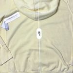 French Laundry French‎ Laundry Yellow Hoodie Zip Front Jacket Sweatshirt Fleece XL Casual NWT Photo 6