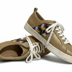 Jack Rogers Ainsley Chevron Beaded Sneaker in Metallic Gold Womens EU 38/ US 8 Photo 0