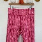 Vineyard Vines Island Whale Tail Capri Crop Pink White Leggings Size Medium Photo 2
