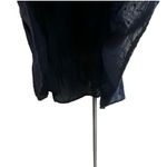 Abercrombie & Fitch Abercrombie & Finch Baby Doll Puff Sleeve Swiss Dot Navy Blue Puff Sleeve Dress Photo 10