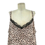 Torrid Sophie Satin Lace Trim Swing Cami Cheetah Leopard Print Plus Size 2X Photo 3