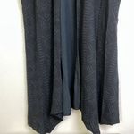 Dairi Fashions Knit Cardigan Sweater Black Moroccan Tribal Long Slits Womens OS Blue Size undefined Photo 3