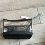 Victoria's Secret Transparent and Black Pouch with Gold Logo Photo 3