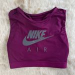 Nike Air Swoosh Burgundy High Neck Athletic Top Photo 1